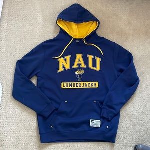 NWT NAU Northern Arizona Lumberjacks Navy Hoodie Size Large